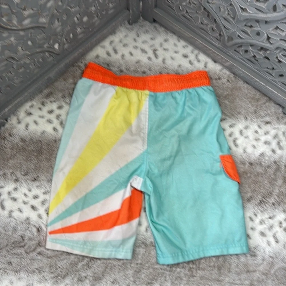 Cat & Jack sunburst swim trunks boys medium pastel sunshine beach pool party